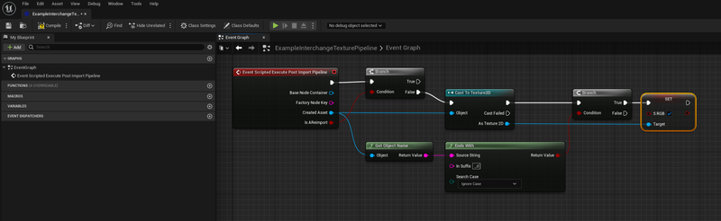 'Image of the editor settings part of the Unreal Engine Project settings showing a rules file registered to the Texture2D class.'